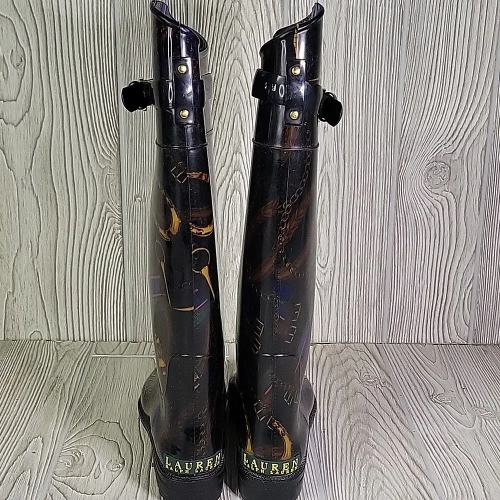 Lauren Ralph Lauren Rossalyn Rain Boots Womens Size 6